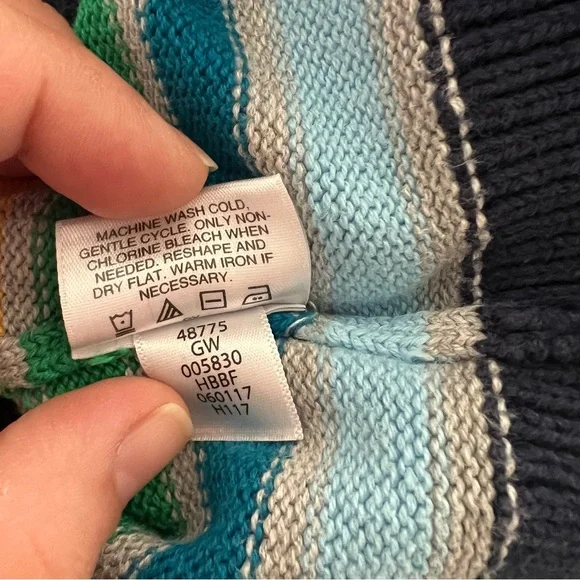 Hanna Andersson Knit Striped Rainbow Sweater - Picture 7 of 7